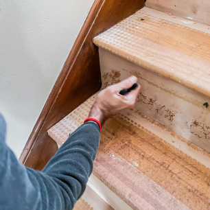 Painting and repair of stairs