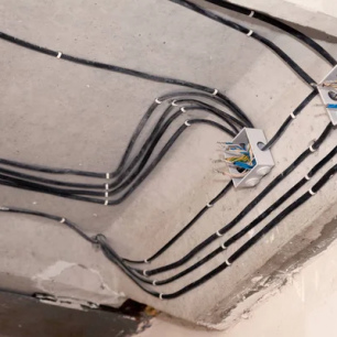Laying electrical wiring