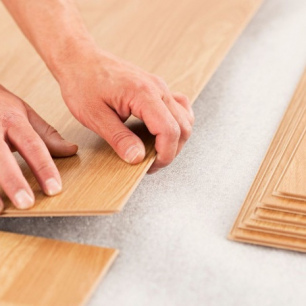 Laying of laminate and other covering